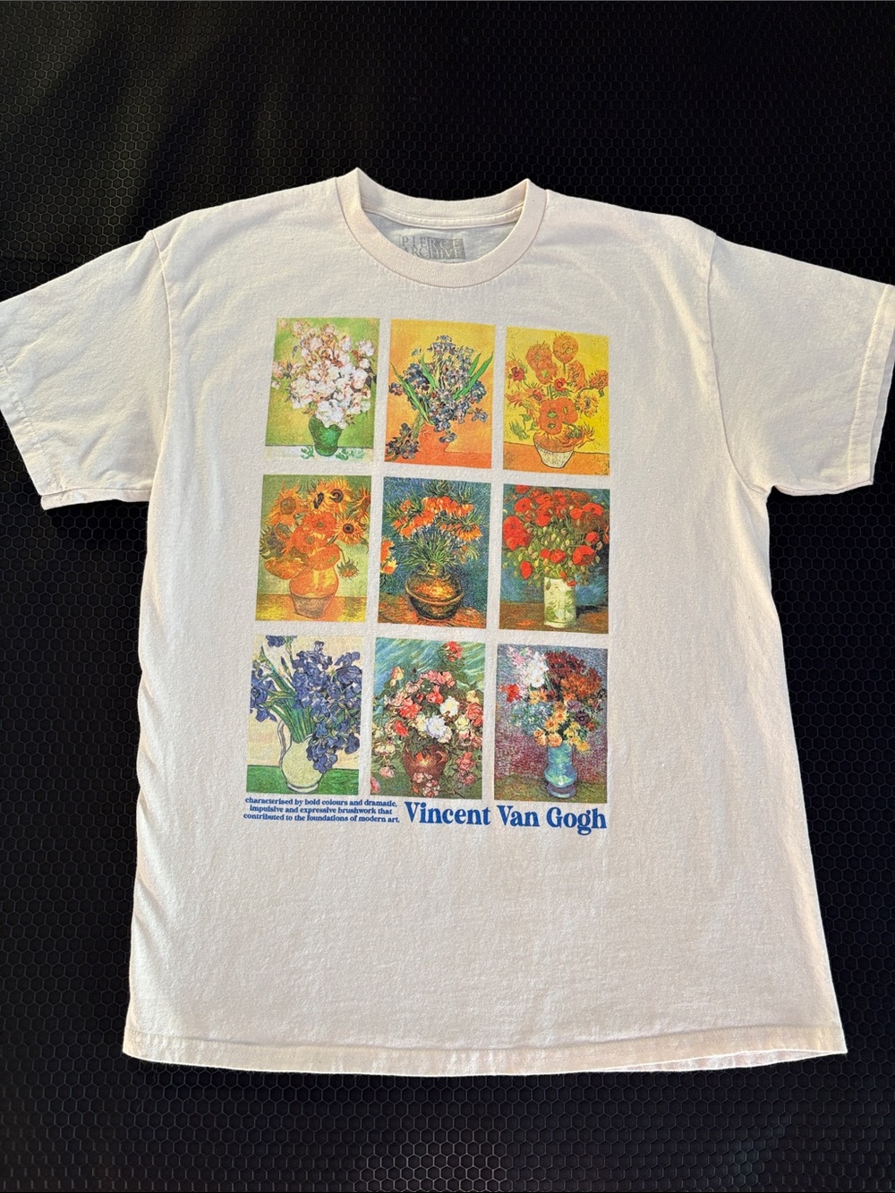 Vincent Van Gogh Art Shirt - Flower Still Life Collection- Like New